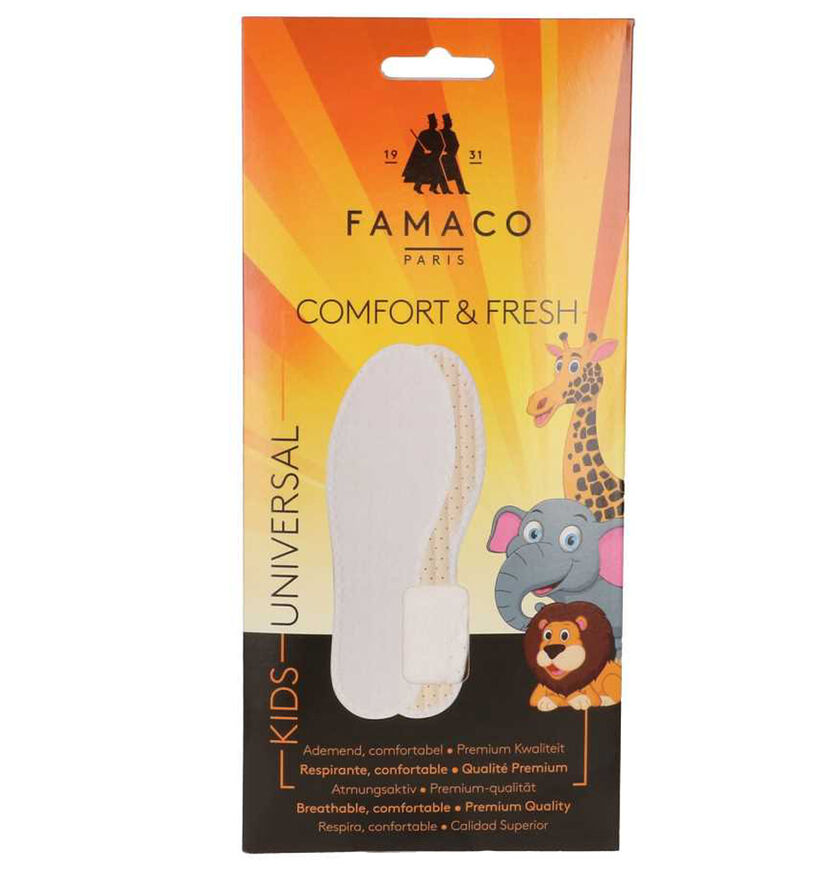 Famaco Universal Comfort & Fresh Kids Witte Zolen voor meisjes, jongens (208579)
