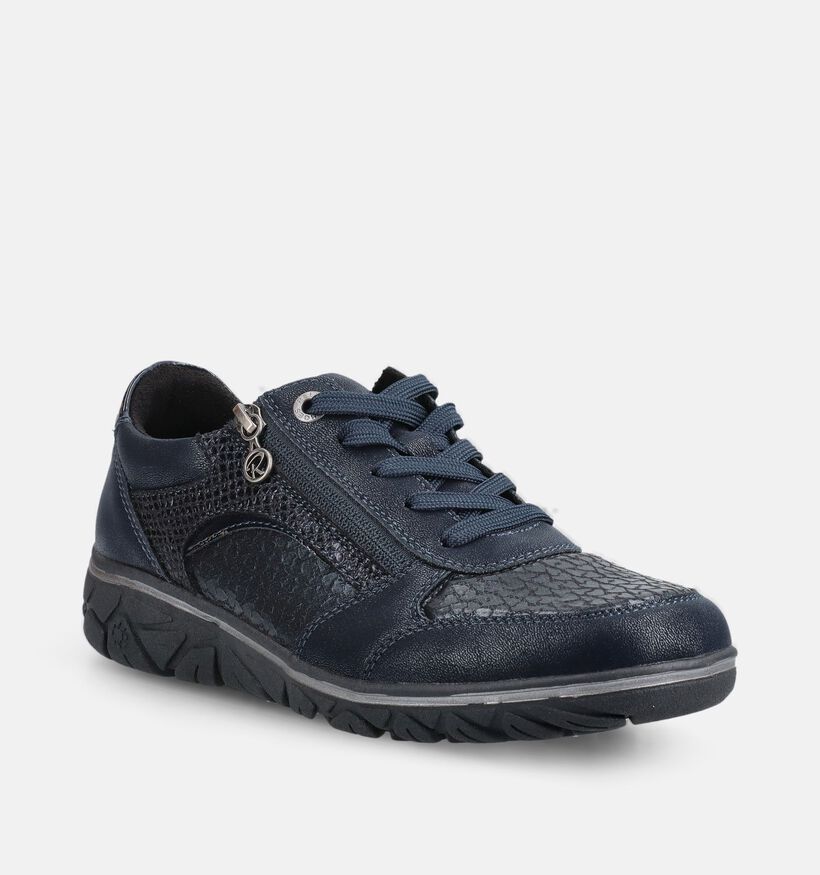 Relife Donkerblauwe Schoenen met Veter en Rits voor dames (377791) - geschikt voor steunzolen