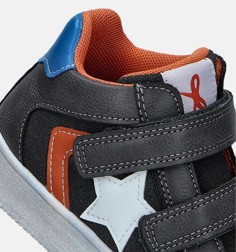 Milo & Mila Grijze Velcroschoenen voor jongens (347116)
