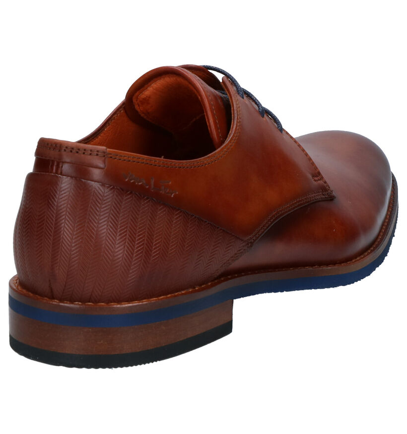 Van Lier Cognac Geklede Schoenen in leer (272960)