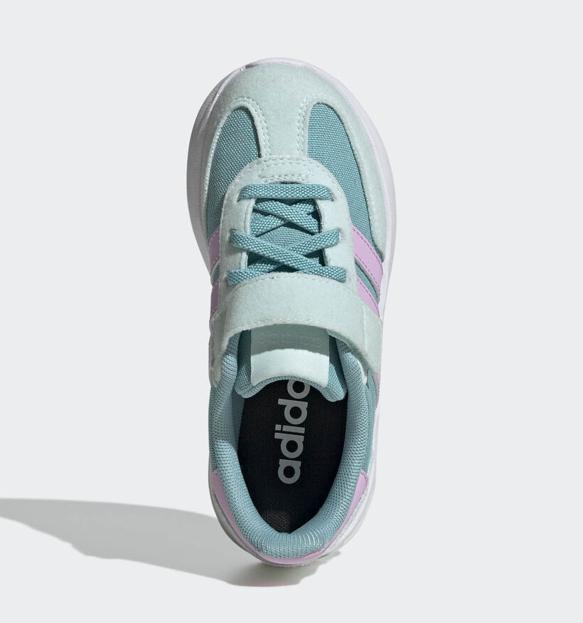 adidas Run 70s 2.0 Lichtgroene/Lila Sneakers voor meisjes (359676) - geschikt voor steunzolen