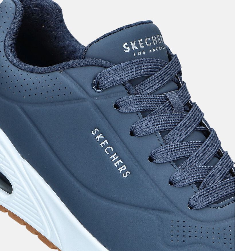 Skechers Uno Stand On Air Baskets en Bleu pour hommes (350320) - pour semelles orthopédiques