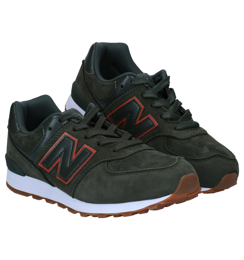 New Balance GC574 Baskets en Bleu en daim (276823)