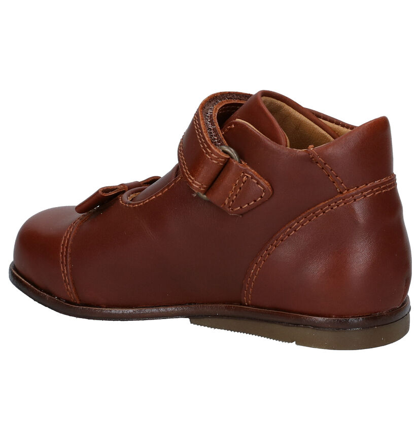 STONES and BONES Bea Bottines en Cognac en cuir (282261)