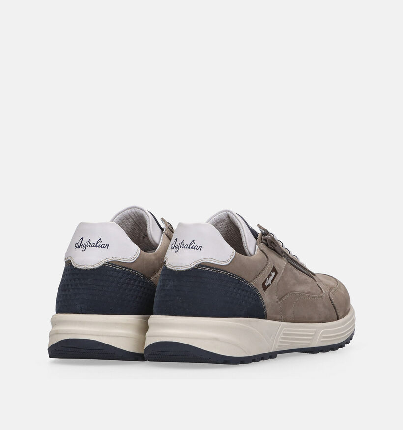 Australian Discover Taupe Rits-Veterschoenen voor heren (369698) - geschikt voor steunzolen