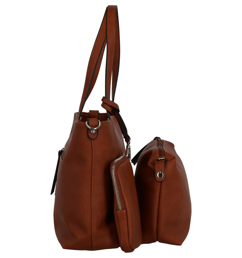 Emily & Noah Bruine Bag in bag Handtas in kunstleer (282165)