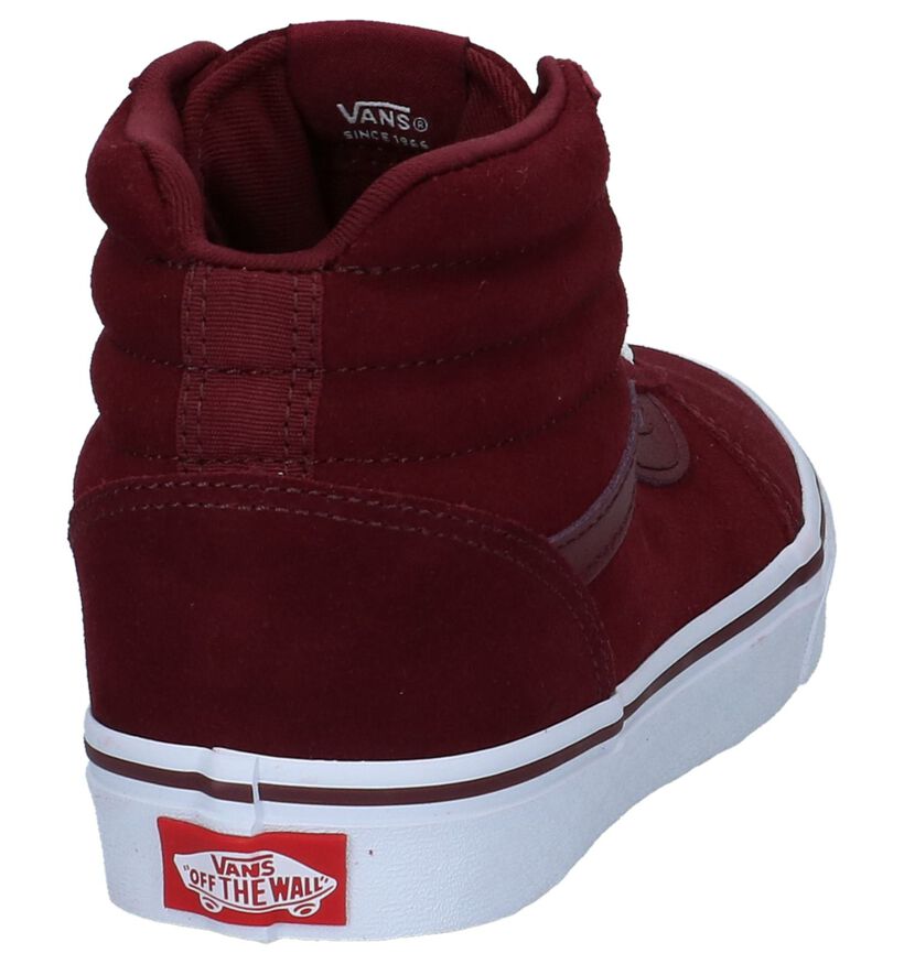 Vans Ward Hi Zwarte Sneakers in leer (277706)