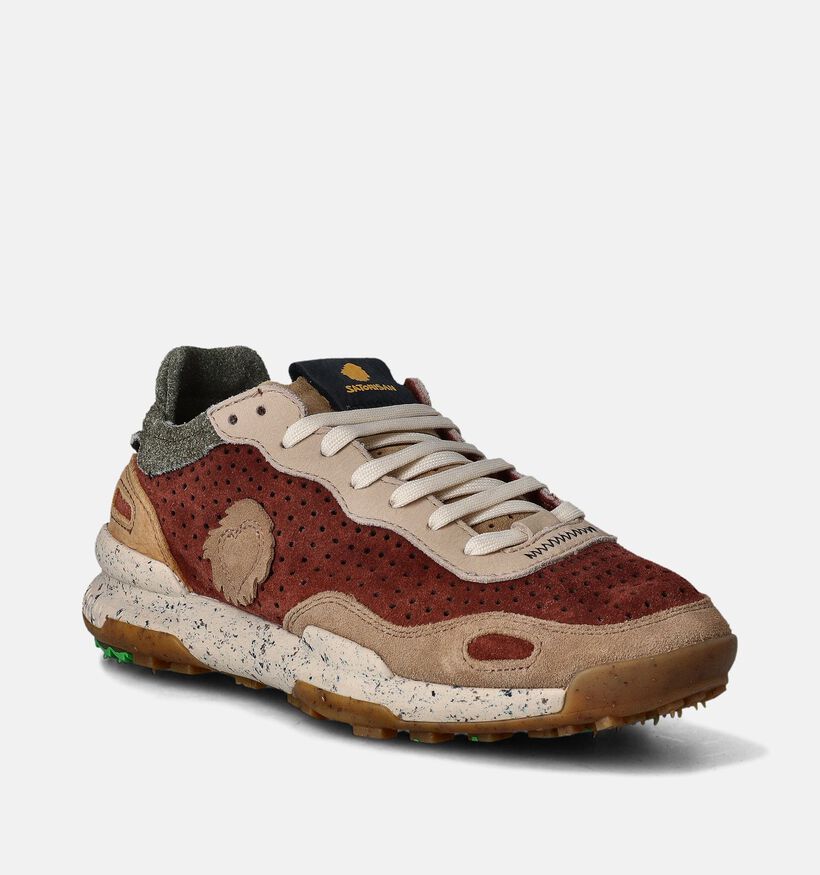 Satorisan Chacrona Laser Premium Bruine Veterschoenen voor heren (356728) - geschikt voor steunzolen