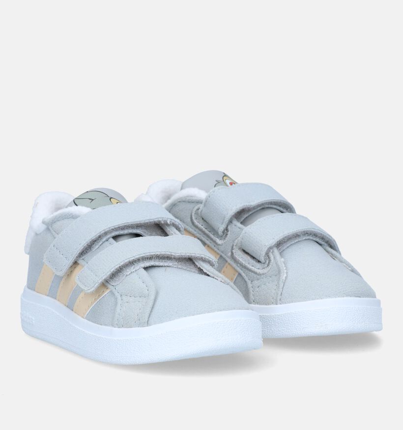 adidas Grand Court Thumper CF Baskets en Gris pour filles, garçons (326886)