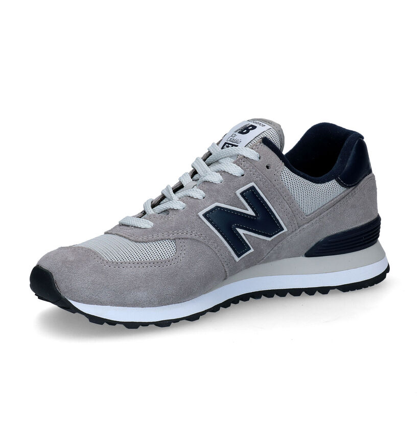 New Balance ML 574 Baskets basses en Gris pour hommes (353357) - pour semelles orthopédiques
