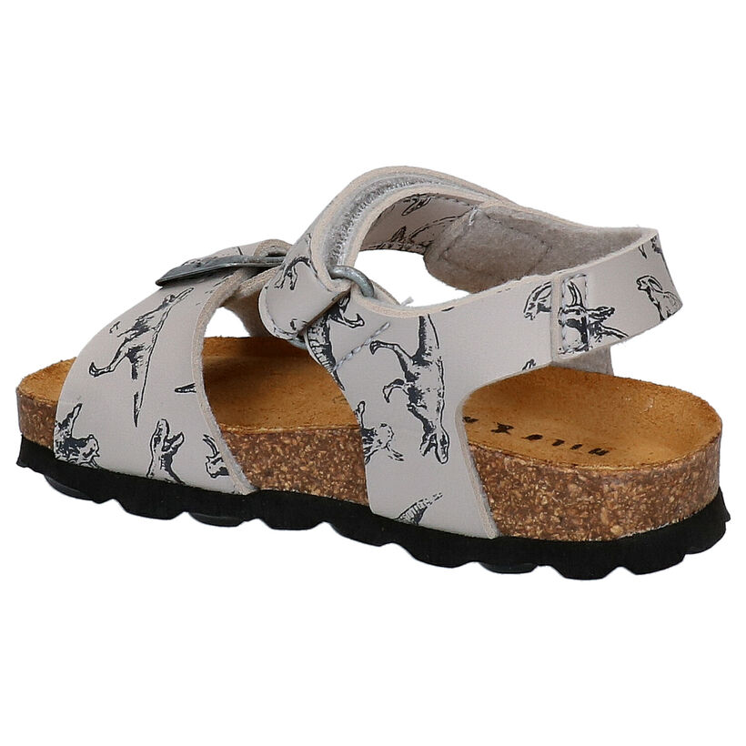 Milo & Mila Grijze Sandalen in kunstleer (266307)