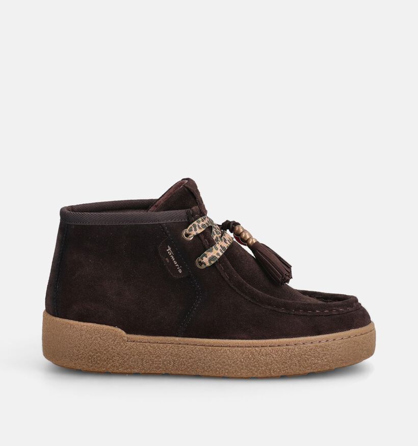 Tamaris Boots en Brun fonc&eacute; pour femmes (376728) - pour semelles orthop&eacute;diques