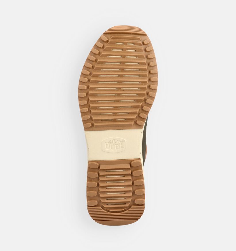 HEYDUDE Tahoe Classic Kakigroene Sneakers voor heren (378087) - geschikt voor steunzolen