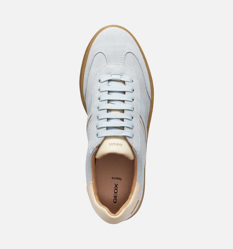 Geox Meleda Lichtblauwe Sneakers voor dames (368192) - geschikt voor steunzolen