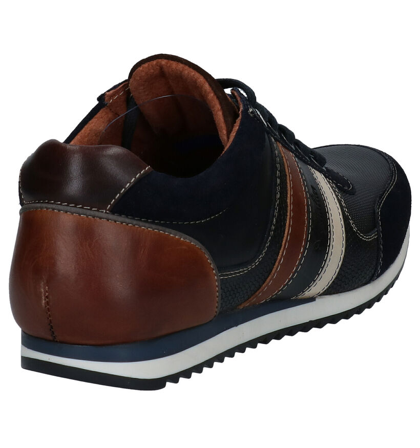 Australian Cornwall Blauwe Veterschoenen in leer (282659)