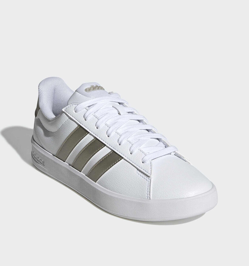 adidas Grand Court 3.0 Witte/Gouden Sneakers voor dames (372606) - geschikt voor steunzolen