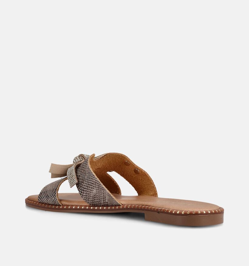 Scapa Gouden Platte Slippers voor dames (373290)