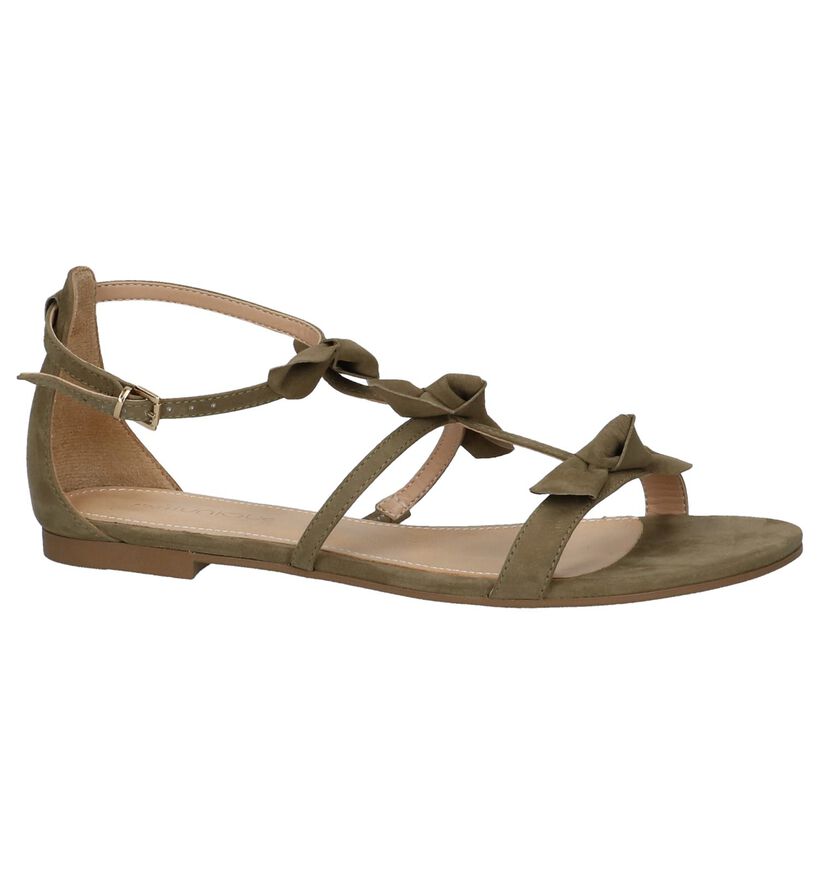 Rode Sandalen met Strikken Miss Unique in nubuck (221076)