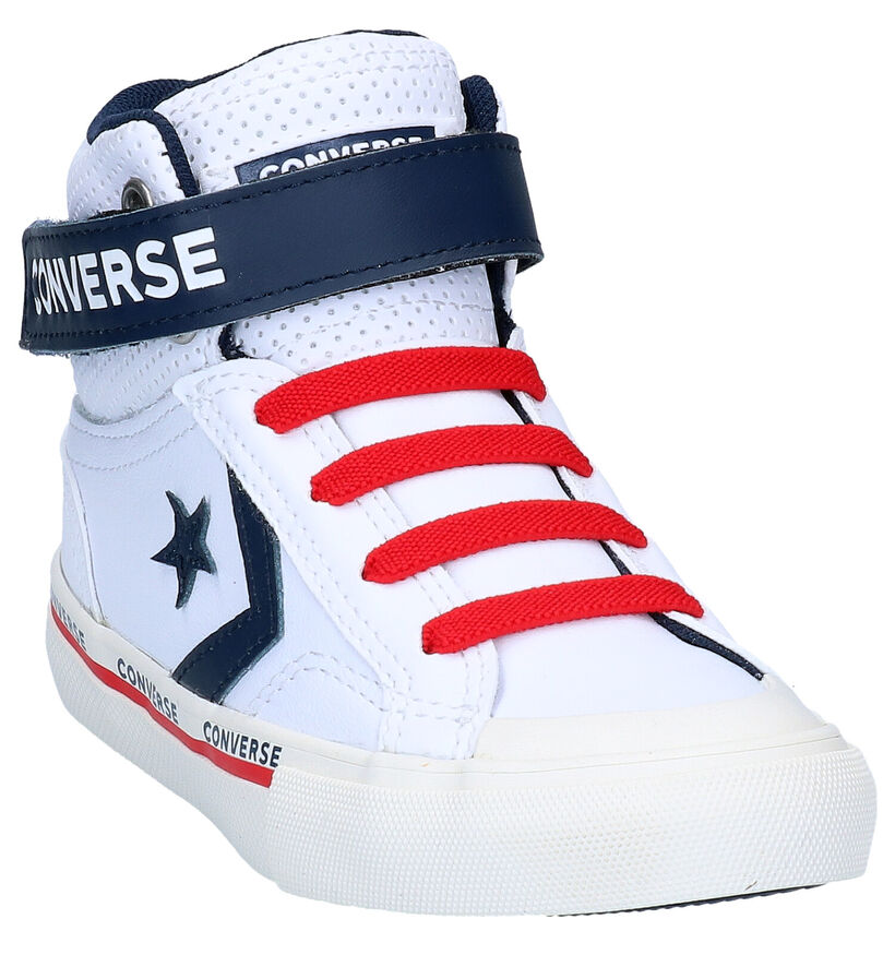 Converse Pro Blaze Strap HI Baskets en Noir pour garçons (293598) - pour semelles orthopédiques