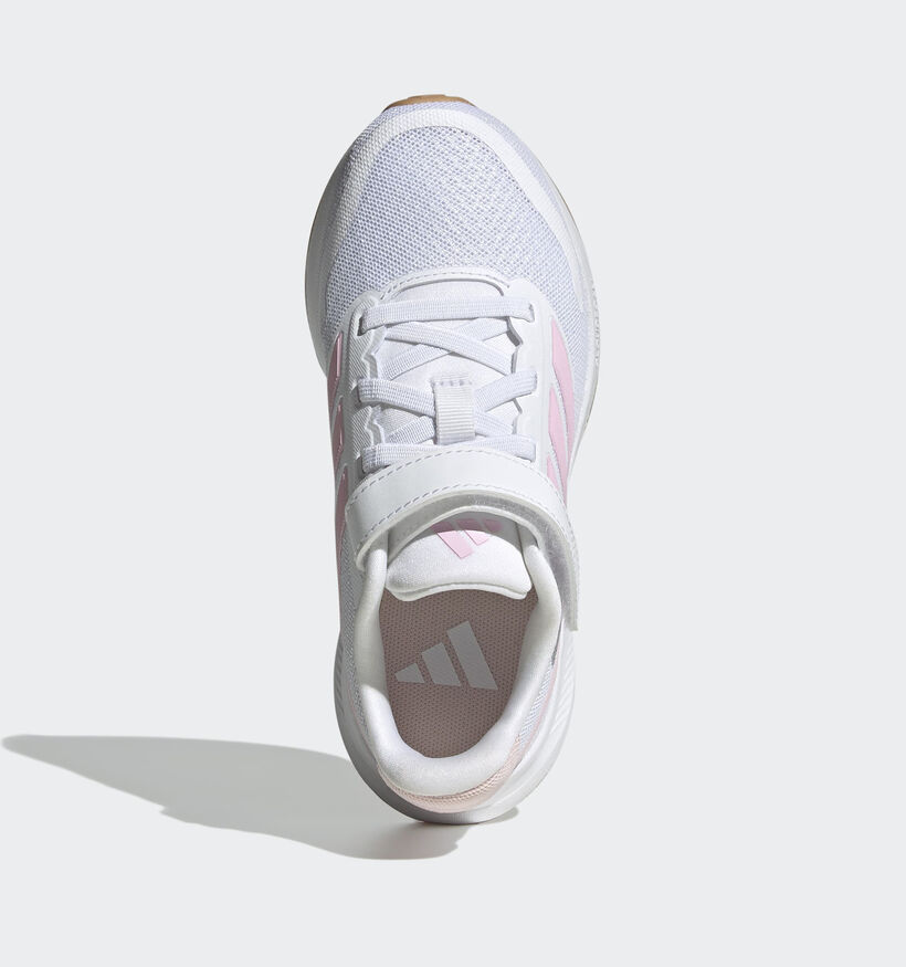 adidas RunFalcon 5 Witte/Roze Sneakers voor meisjes (359685) - geschikt voor steunzolen