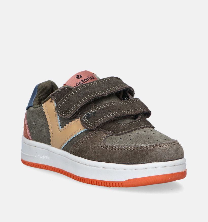 Victoria Groene Velcroschoenen voor jongens (347126)