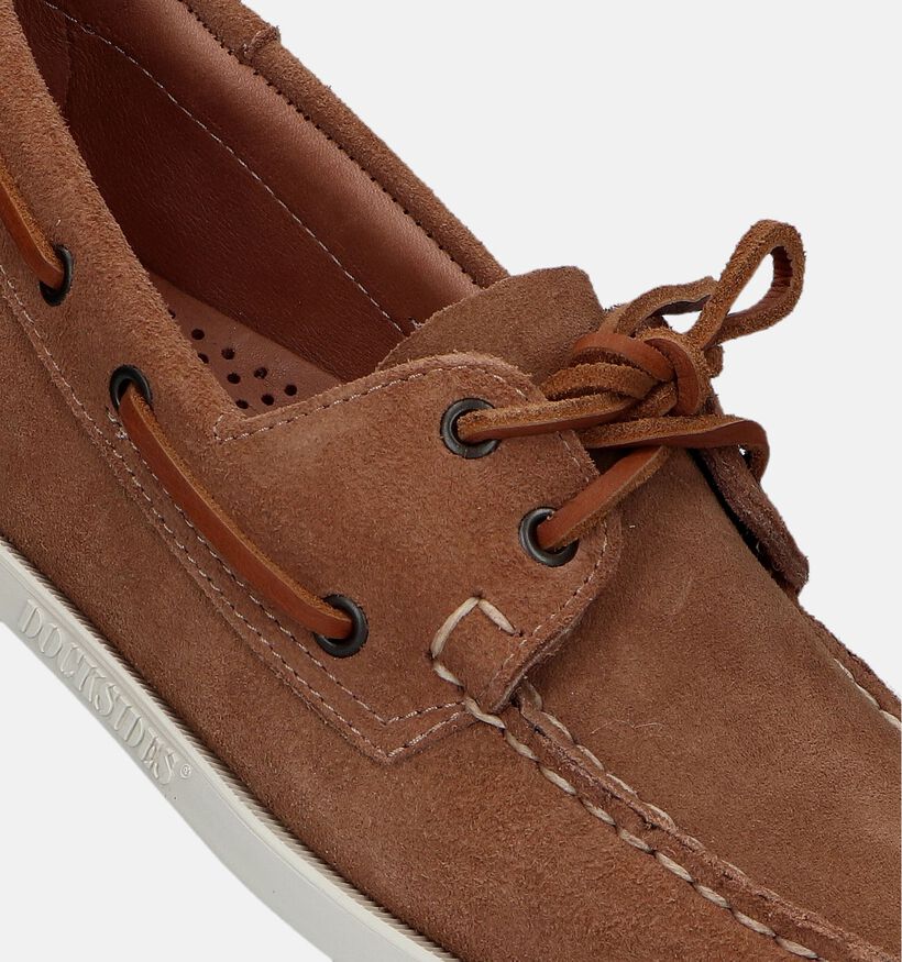 Sebago Dockside Portland Flesh Out Chaussures bateau en Cognac pour hommes (336838)