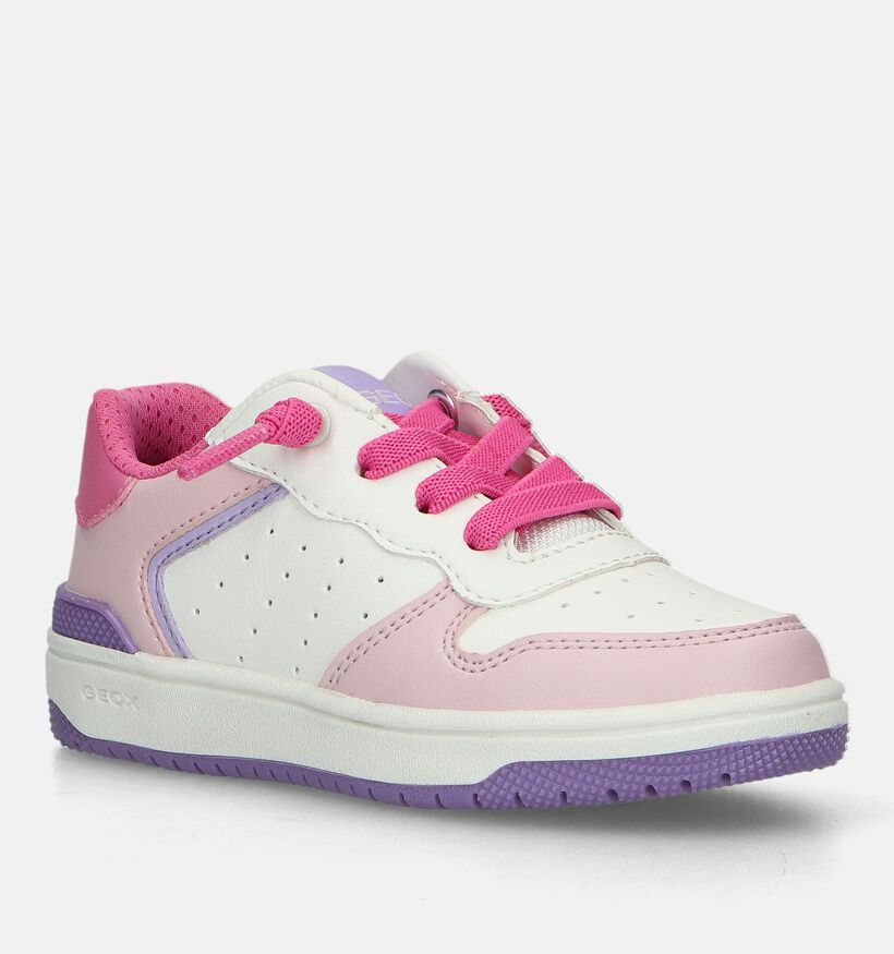 Geox Washiba Witte Sneakers voor meisjes (335799) - geschikt voor steunzolen