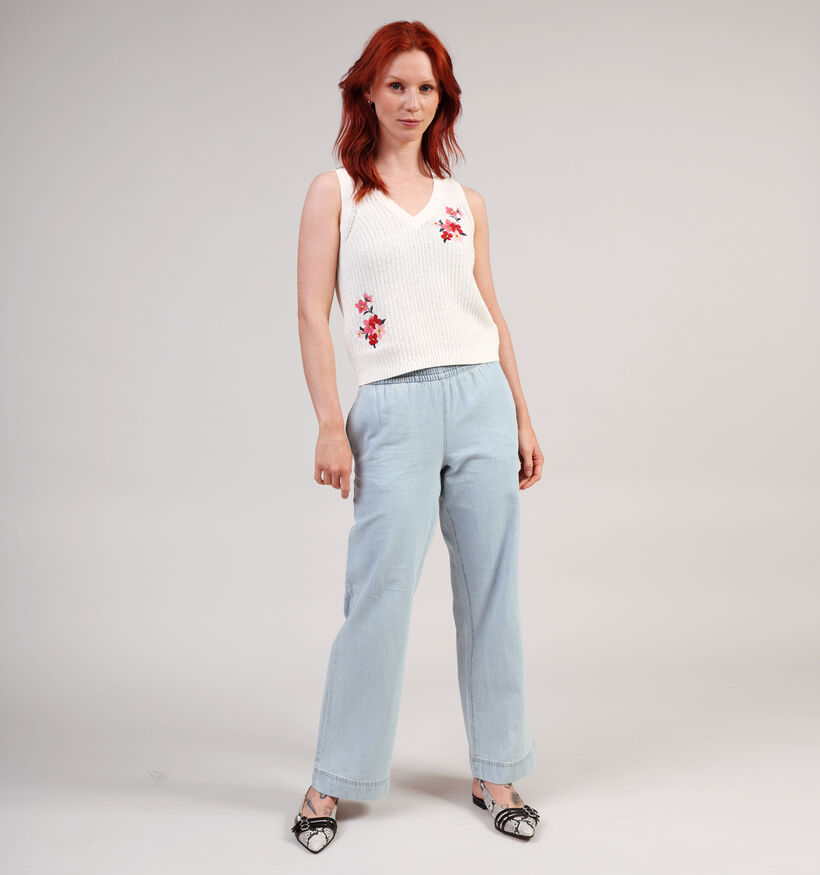 JDY Kenya Embroidered Witte Top voor dames (359950)