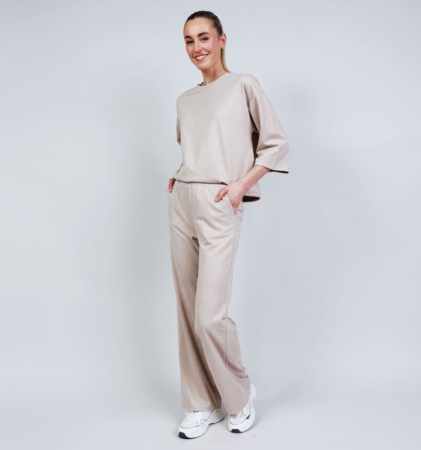 Vila Sudas Pantalon classique en Beige pour femmes (374842)