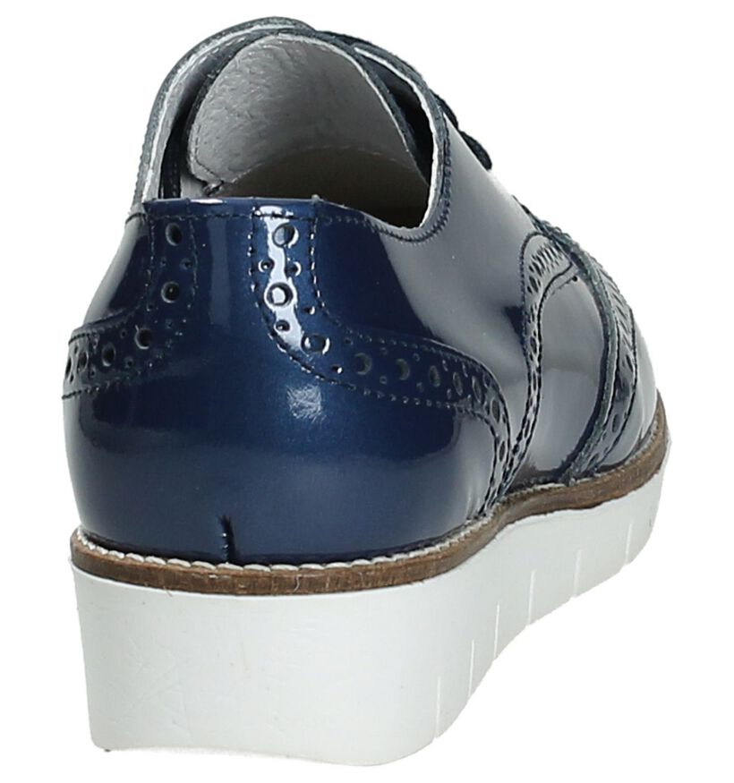 Post Xchange Chaussures à lacets en Bleu en cuir (178198)
