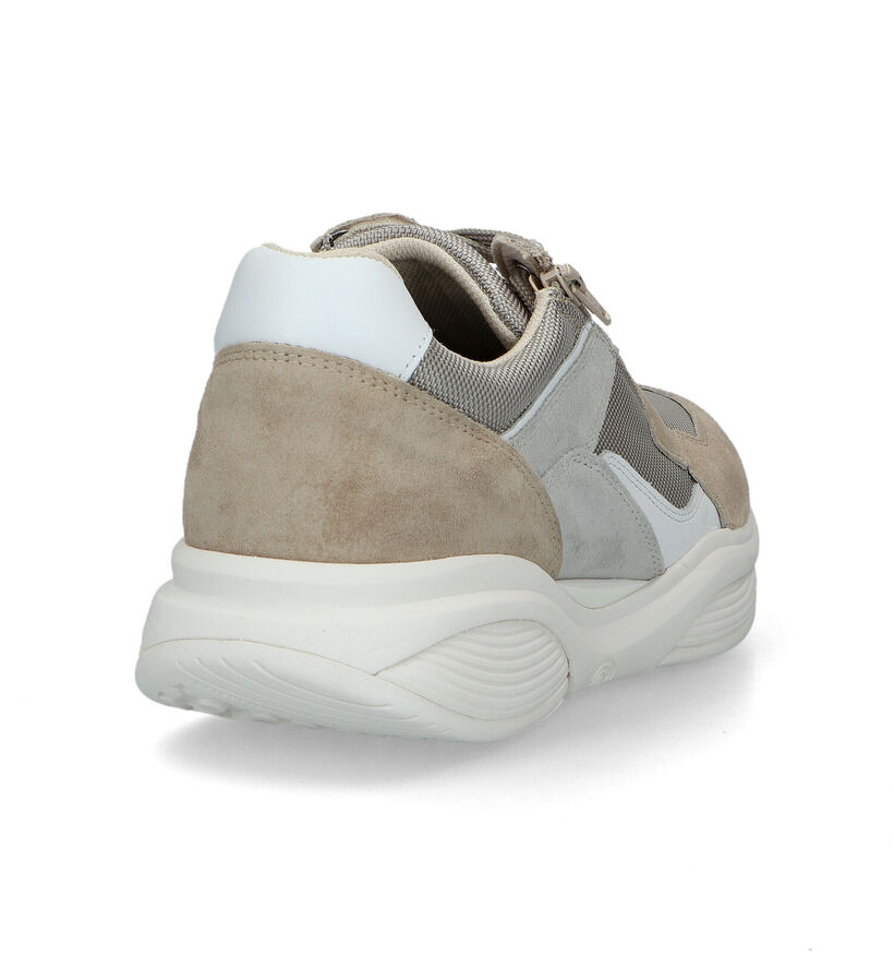 Xsensible SWX14 Beige Veterschoenen voor heren (324853) - geschikt voor steunzolen