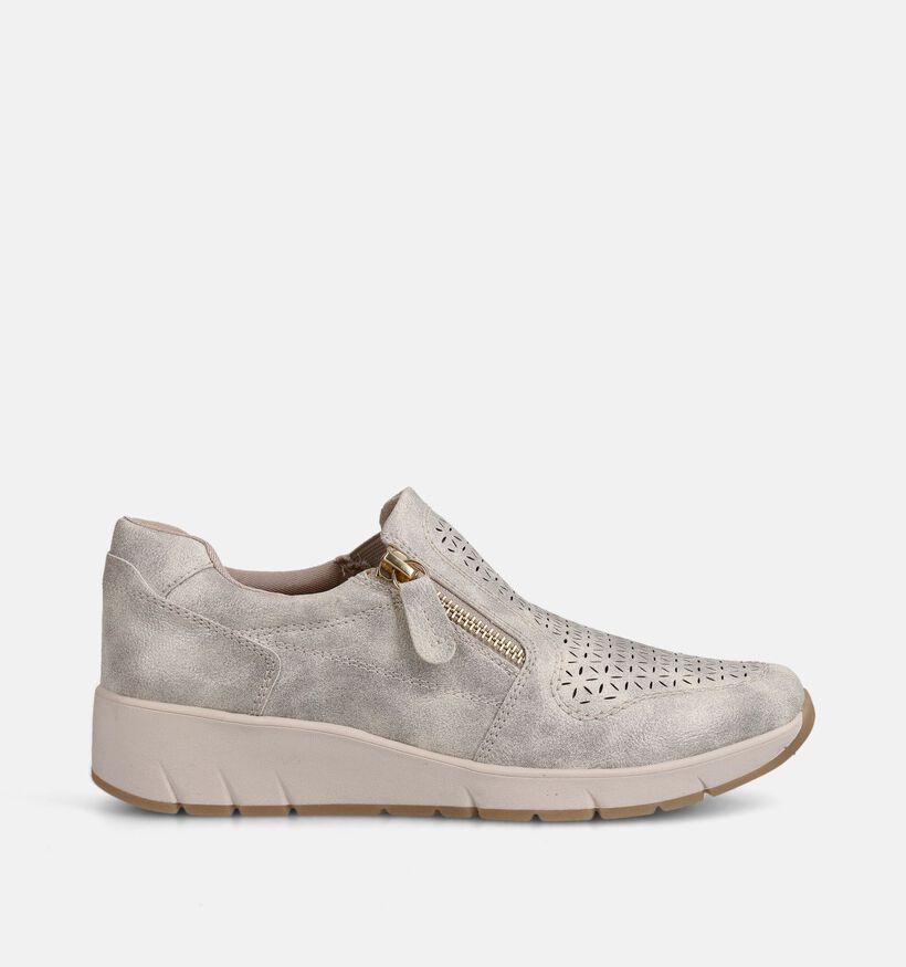 Jana Vegan Chaussures confort en Beige pour femmes (367763) - pour semelles orthop&eacute;diques