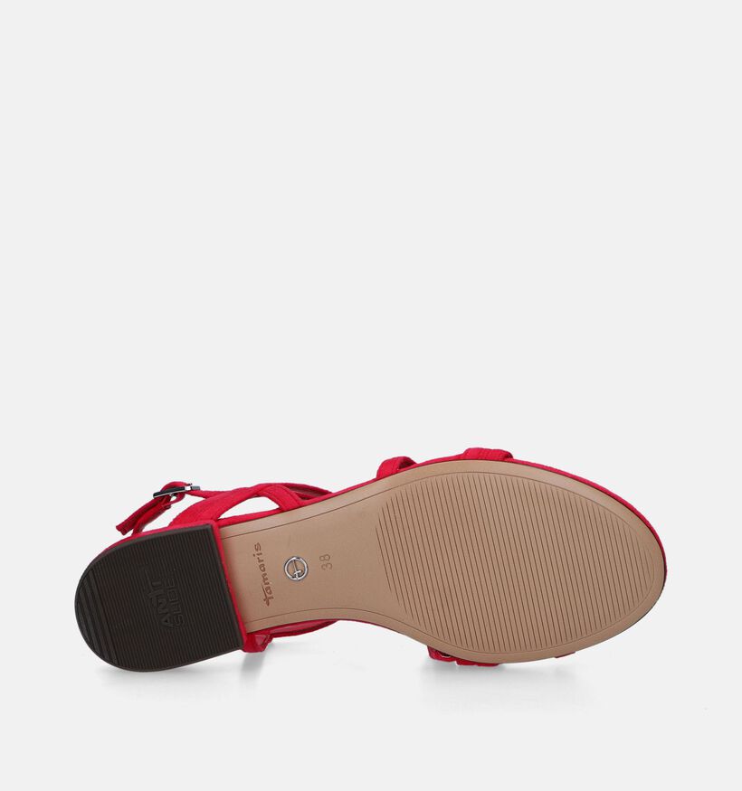 Tamaris Sandales plates en Fuchsia pour femmes (338253)