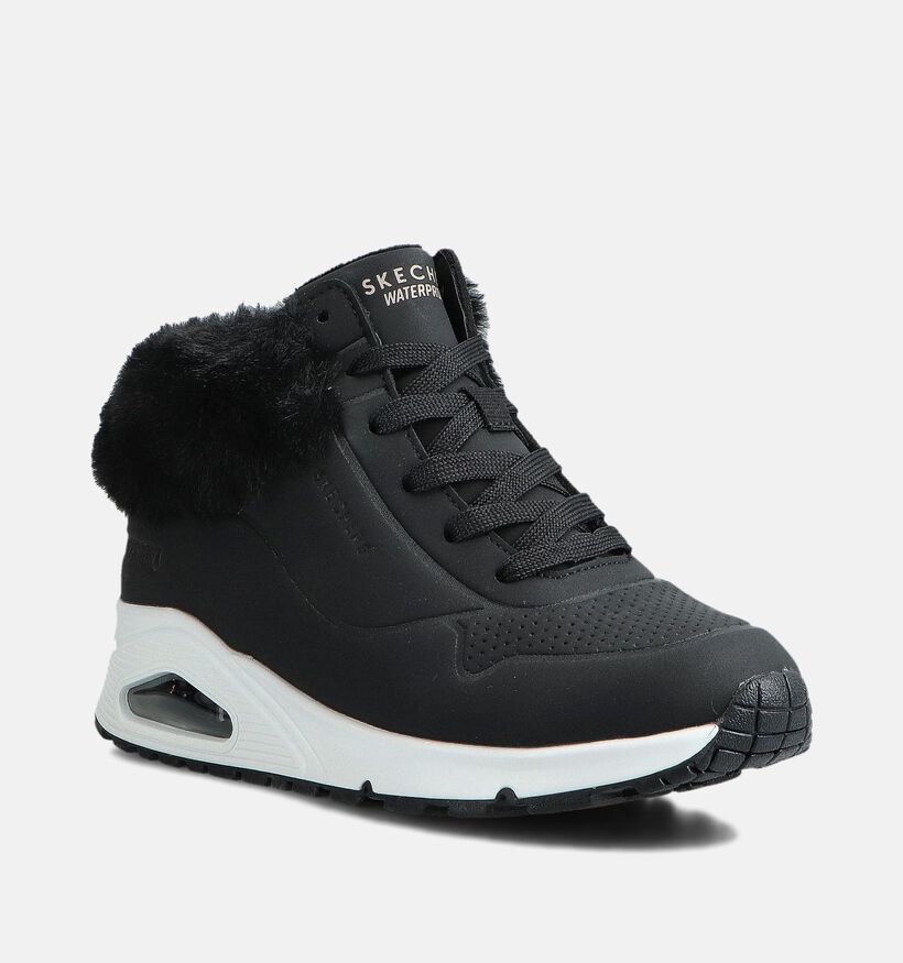 Skechers Uno Gen1 Zwarte Hoge Sneakers voor jongens, meisjes (361097) - geschikt voor steunzolen