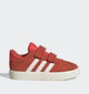 adidas VL Court 3 Rode Sneakers voor meisjes (357558) - geschikt voor steunzolen