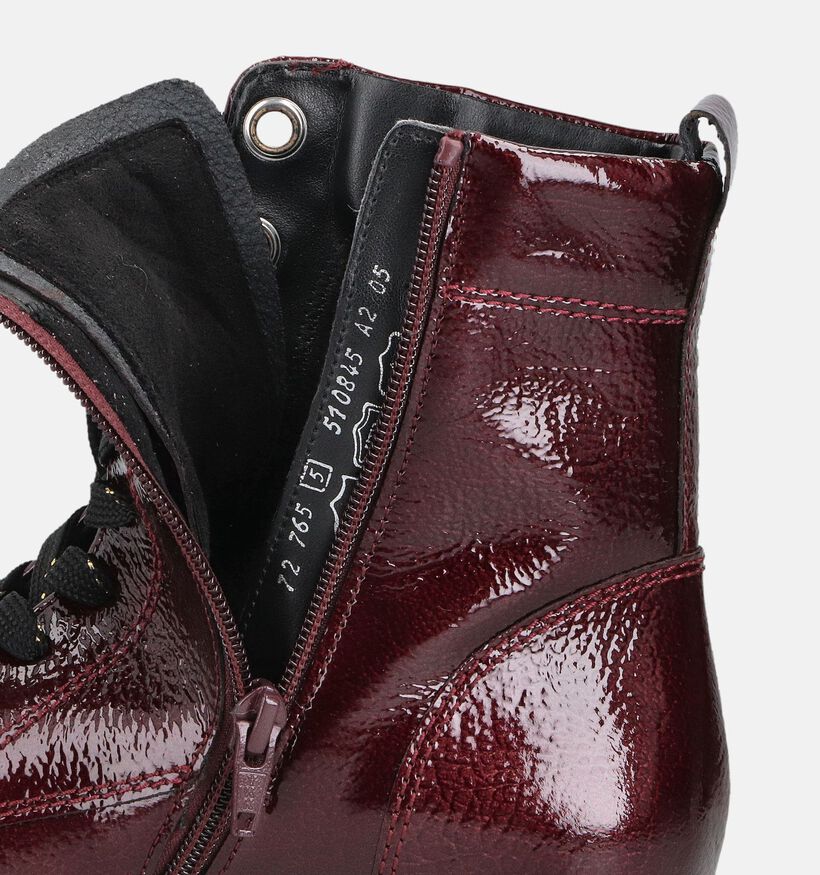 Gabor Boots à lacets en Bordeaux pour femmes (363416) - pour semelles orthopédiques