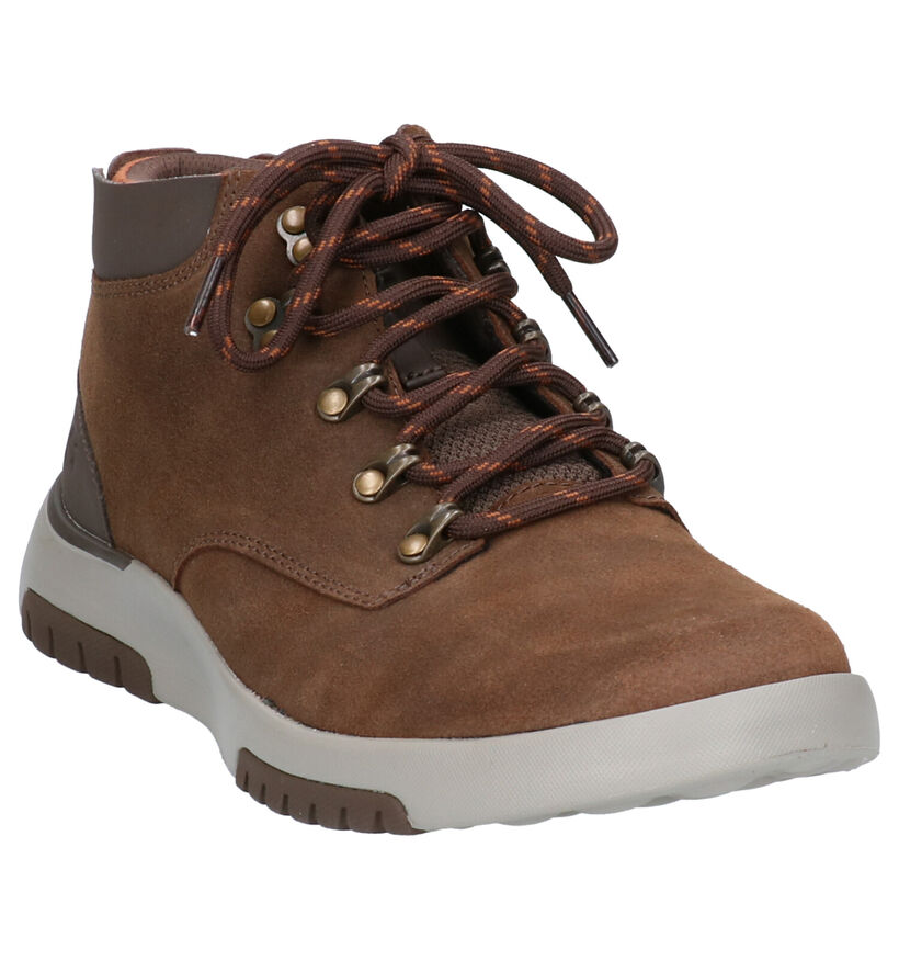 Skechers Bellinger Bruine Boots in kunstleer (262813)