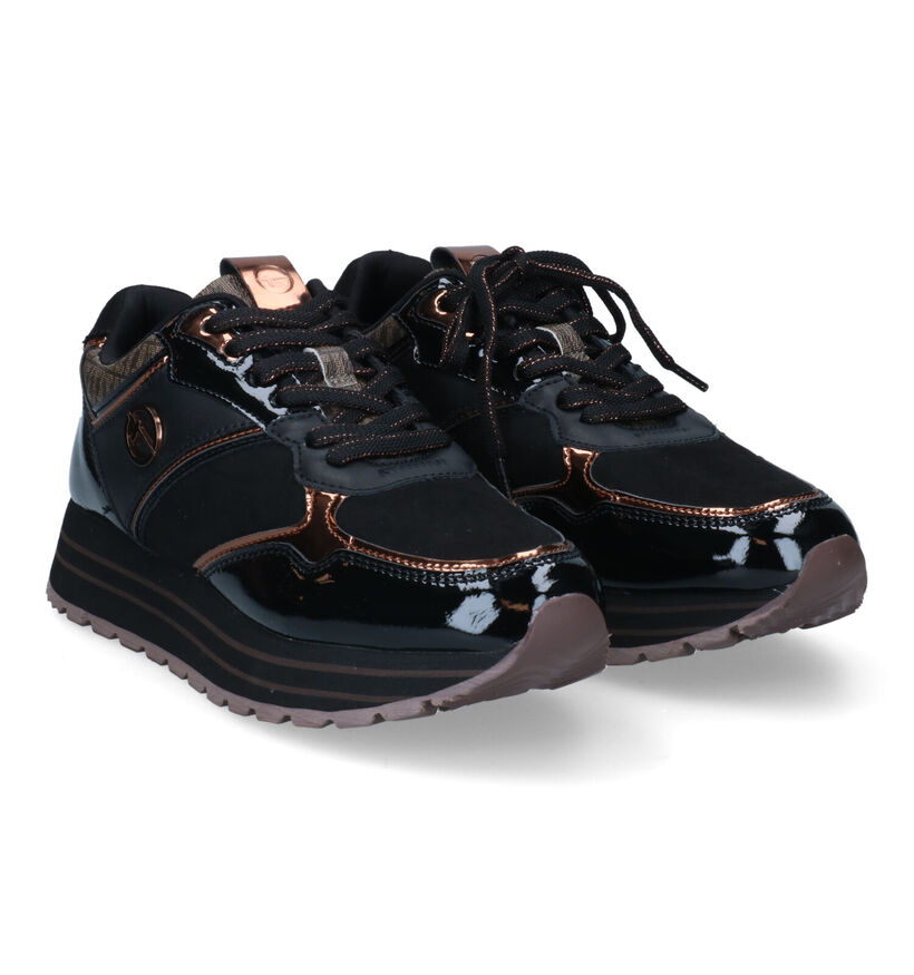 Tamaris Baskets casual en Noir pour femmes (313134) - pour semelles orthopédiques