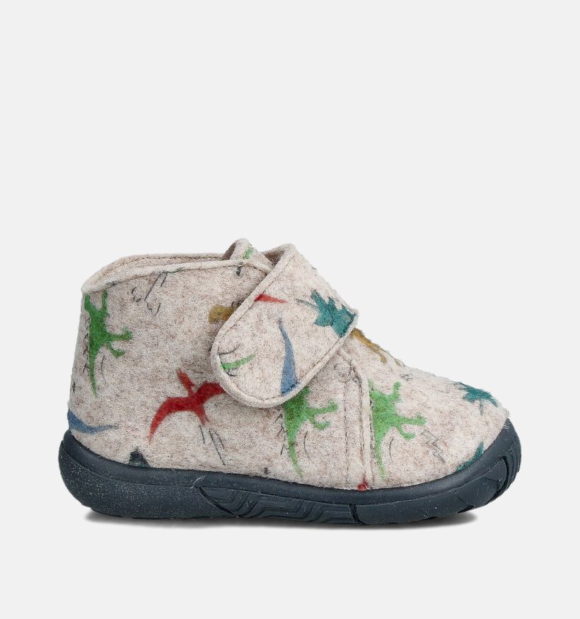 Milo & Mila Pantoufles en Beige pour filles, garçons (364943) - pour semelles orthopédiques