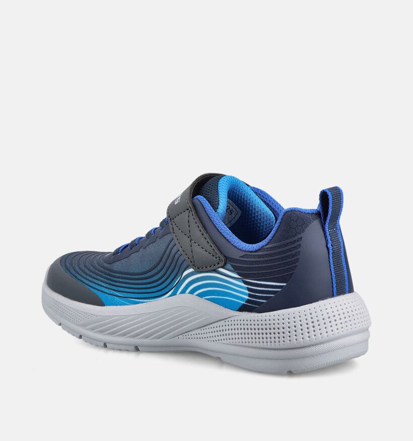 Skechers Go Run 400 V2 Tuff-Stride Grijze/Blauwe Sportschoenen voor jongens, meisjes (367802)