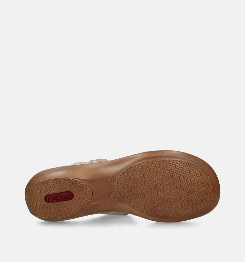 Rieker Beige Slippers voor dames (354956)