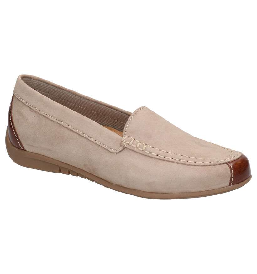 Gabor Best Fitting Taupe Mocassins in leer (271501)