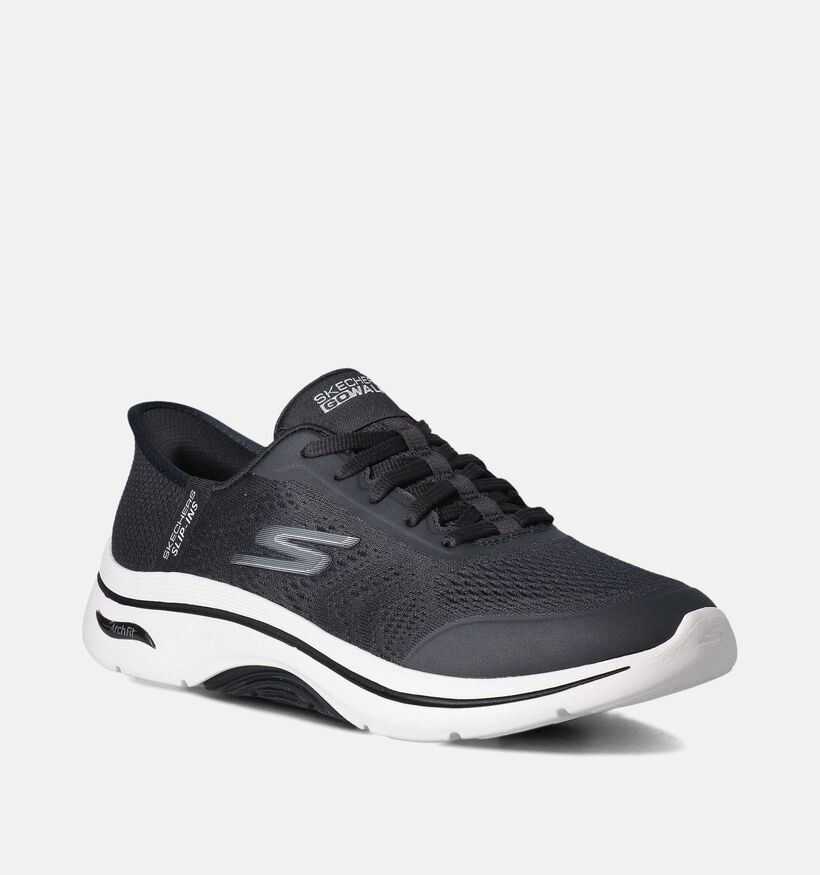 Skechers Slip-ins Zwarte Sneakers voor dames (353639) - geschikt voor steunzolen