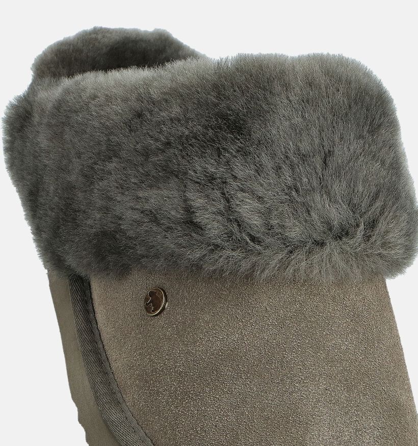 Warmbat Flurry Pantoufles ouvertes en Vert kaki pour femmes (379632)