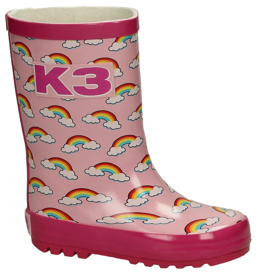 K3 Bottes de pluie en Rose en synthétique (193642)