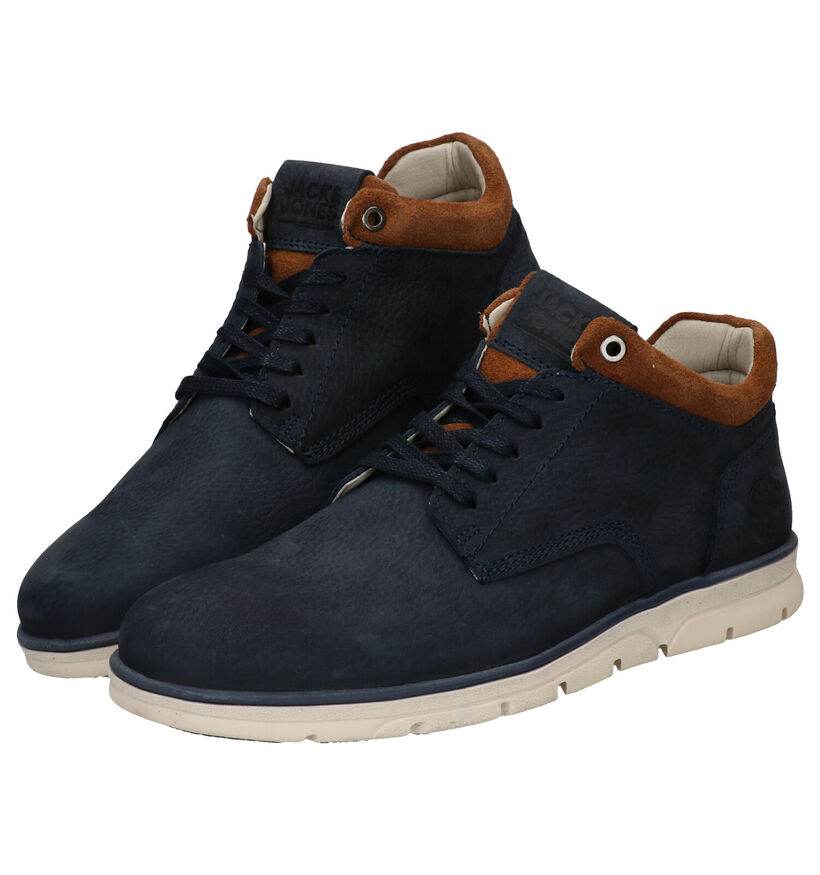 Jack & Jones Hennessy Chaussures hautes en Bleu en nubuck (278340)