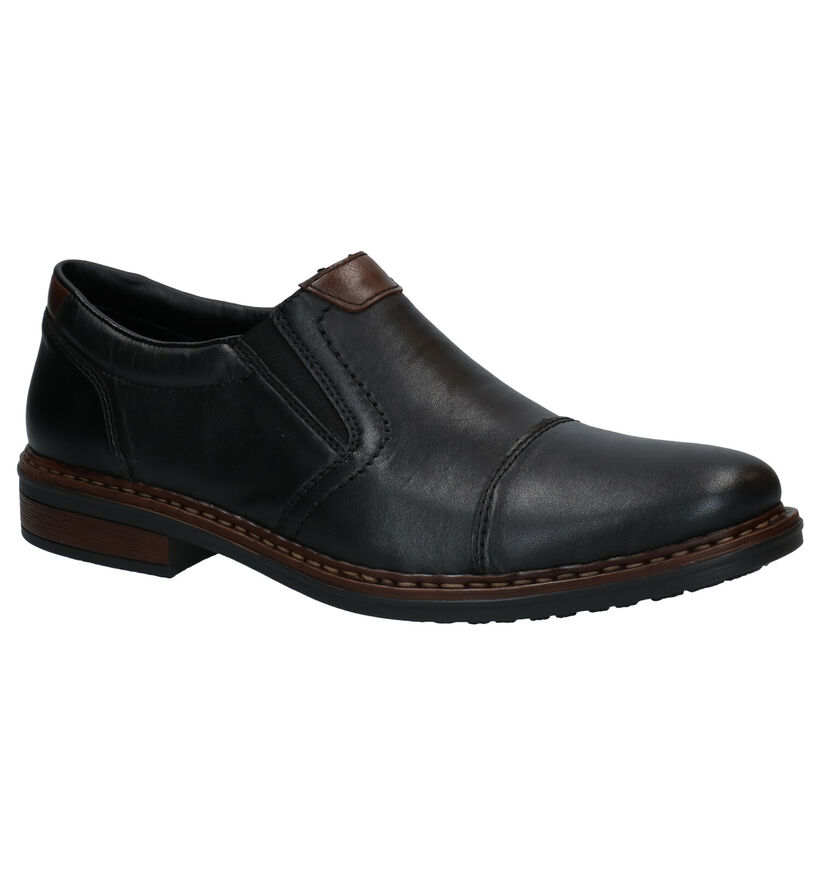 Rieker Chaussures à enfiler en Noir en cuir (297765)