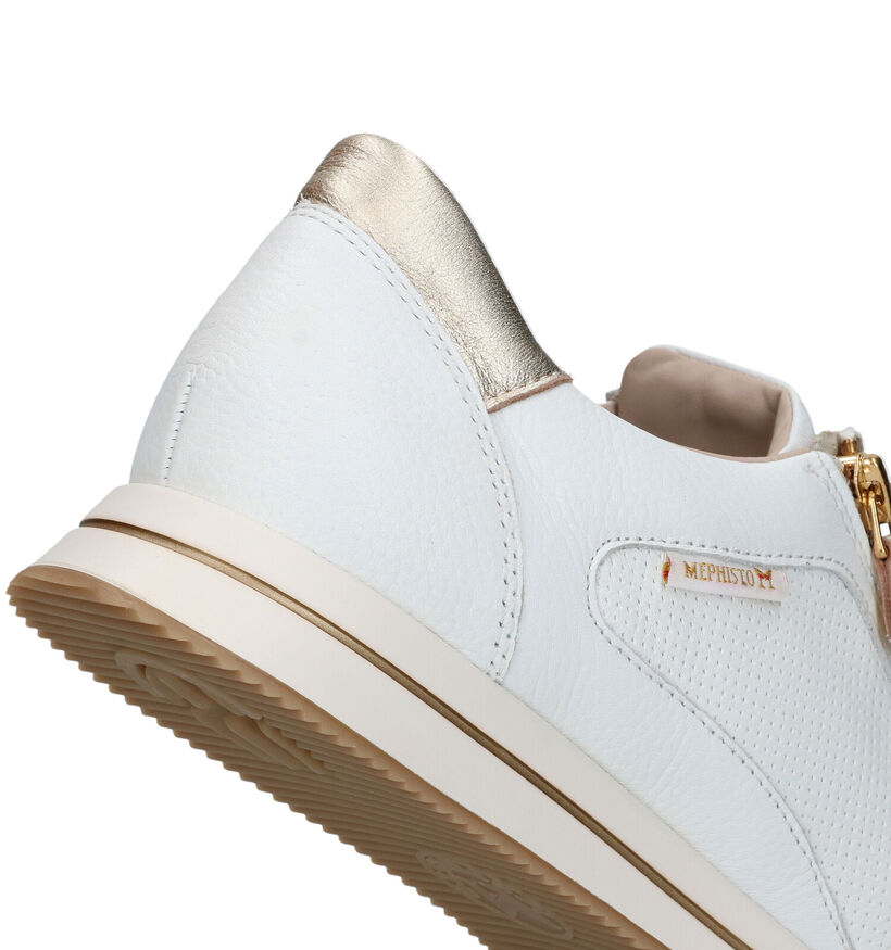 Mephisto Leeni Witte Sneakers voor dames (354286) - geschikt voor steunzolen
