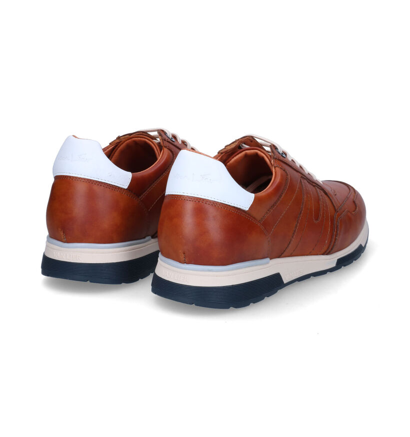 Van Lier Chaussures à lacets en Cognac pour hommes (307841) - pour semelles orthopédiques