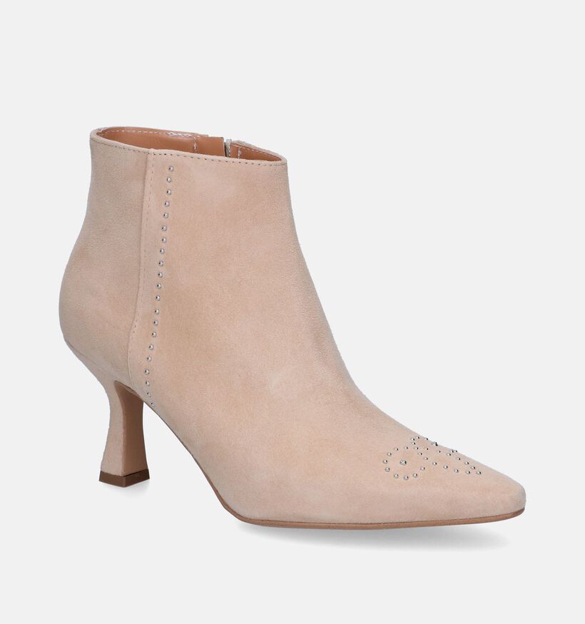 Signatur Bottines à talons en Beige clair pour femmes (319807)